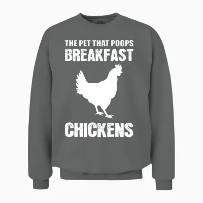 Poops Breakfast Coffee Lover and Morning Person Gi Unisex Sweatshirt - Graphite Heather