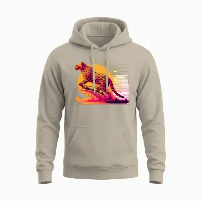 Guépard Unisex Hoodie - Sand