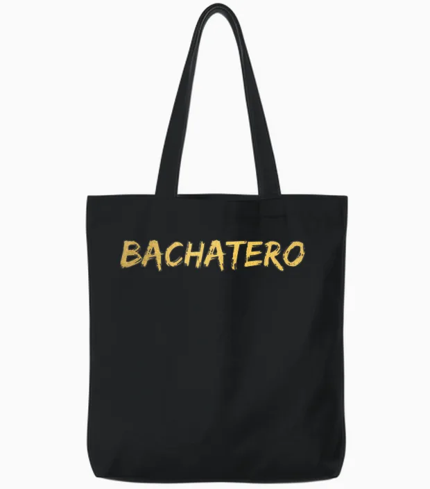 Bachatero Sbk Sauce Bachata Kizomba Tote Bags in Black