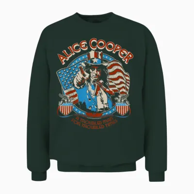 Alice Cooper Elected Snake Shields Unisex Sweatshirt - Forest