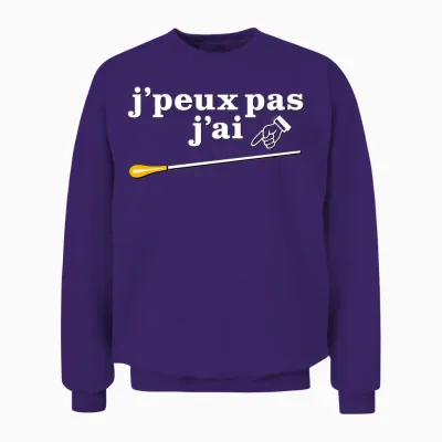 Meilleur Chef D'orchestre Humour Drôle Directeur De Musique T-Shirt Haut De Gamme Unisex Sweatshirt - Purple