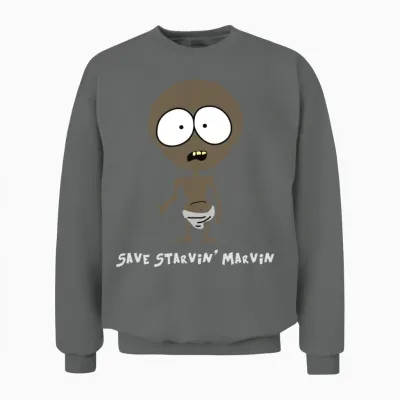 Save Starvin Marvin Unisex Sweatshirt - Graphite Heather