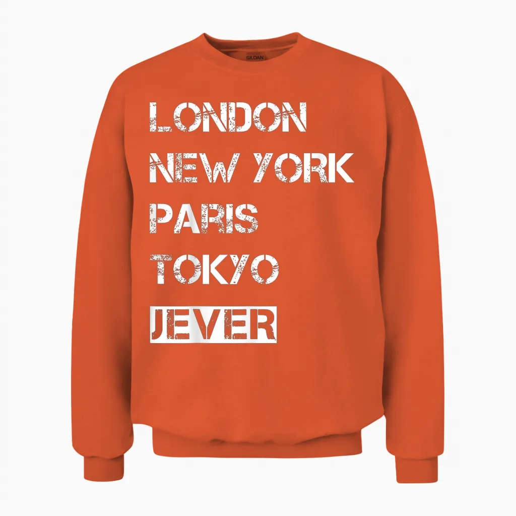 Meine Heimat Jever! Geburtsort & Heimatliebe Jever Unisex Sweatshirt in Orange
