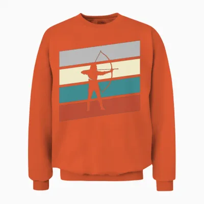 Archer Retro Unisex Sweatshirt - Orange