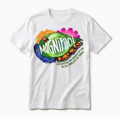 Vbs 2025 Magnified Smallest Insects Adventure Vbs Unisex T-Shirt - White