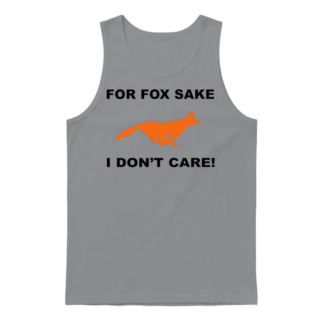 Fox โ Wildlife Gift Unisex Tank Top - Sport Grey