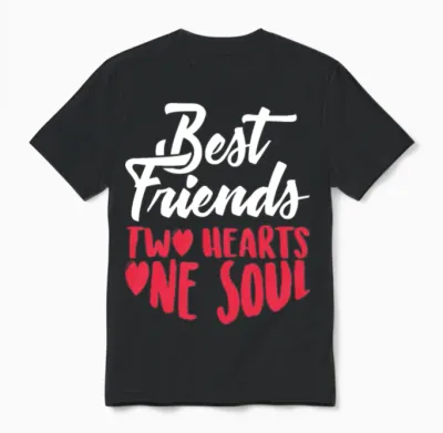 Best Friends Unisex T-Shirt - Black