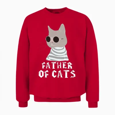 Funny Animals Unisex Sweatshirt - Red