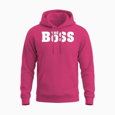 The Boss Funny Unisex Hoodie - Heliconia