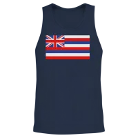 Flag of Hawaii Unisex Tank Top - Navy – 2