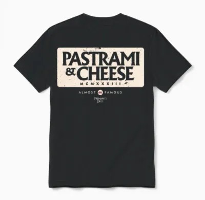 Pastrami & Cheese Unisex T-Shirt - Black