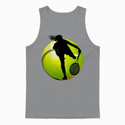 Tennis,tennis Player,woman Tennis Player T-Shirts Unisex Tank Top - Sport Grey