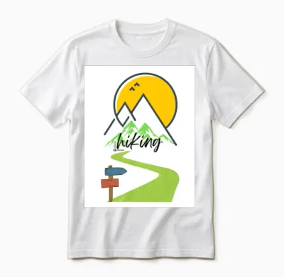 Hiking Unisex T-Shirt - White