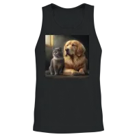 Dog and Cat Lovers Unisex Tank Top - Black – 2