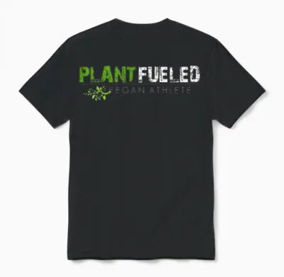 Plant Fueled Vegan Athlete Unisex T-Shirt - Black