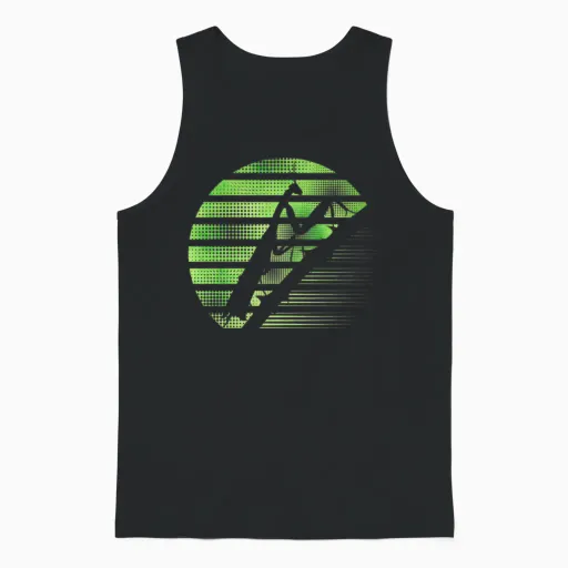 Retro Praying Mantis Biologist Unisex Tank Top in Black