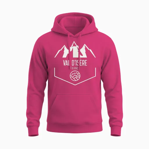 Val D'isère France Unisex Hoodie - Heliconia