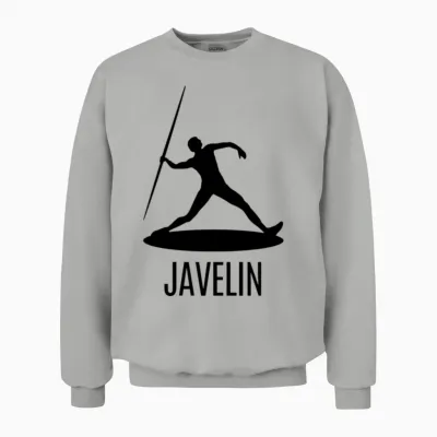 Javelin the Apex of Precision and Power Unisex Sweatshirt - Ash