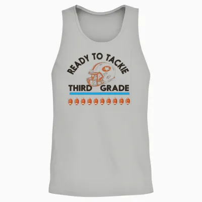 Ready to Tackle Third Grade Unisex Tank Top - Ash