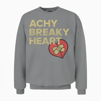 Lyriclyfe - Sweatshirt - Achy Breaky Heart Unisex Sweatshirt - Sport Grey