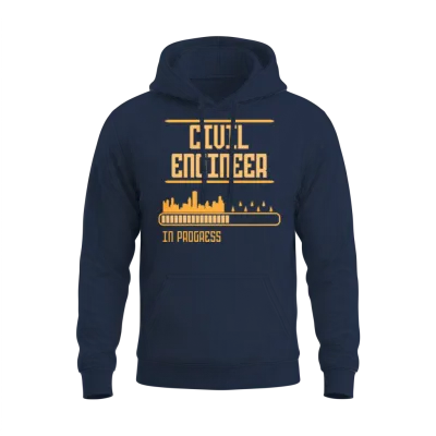 Engineer Graduation Civil Engineering Student Unisex Hoodie - Navy