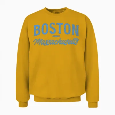 Retro Boston Usa Unisex Sweatshirt - Gold