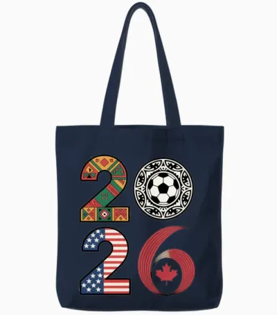 2026 Football Countries – Usa, Canada & Mexico Tote Bags - Navy