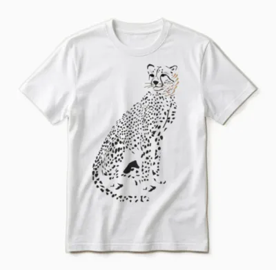 Cheetah Unisex T-Shirt - White