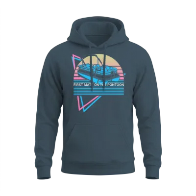 Boating Retro Unisex Hoodie - Dark Heather