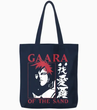Naruto Shippuden Gaara of the Sand Tote Bags - Navy
