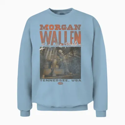 Official Morgan Wallen Tennessee Unisex Sweatshirt - Light Blue