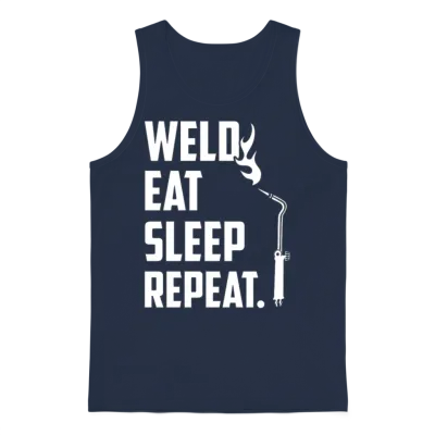 Funny Welder, Welder, Miller Welders, Welder Daddy Unisex Tank Top - Navy