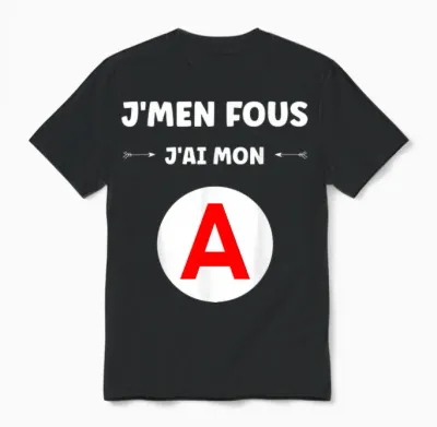 Jeune Humour Licence De Conduire Je M'en Fous J'ai Mon A Unisex T-Shirt - Black