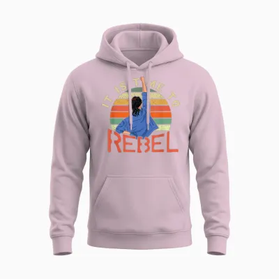 Es Ist Zeit Zu Rebellieren | Women's Rights | Gender Equality Feminism T-Shirt, Black Unisex Hoodie - Light Pink