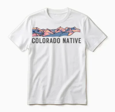 Colorado Native - Full Color Unisex T-Shirt - White