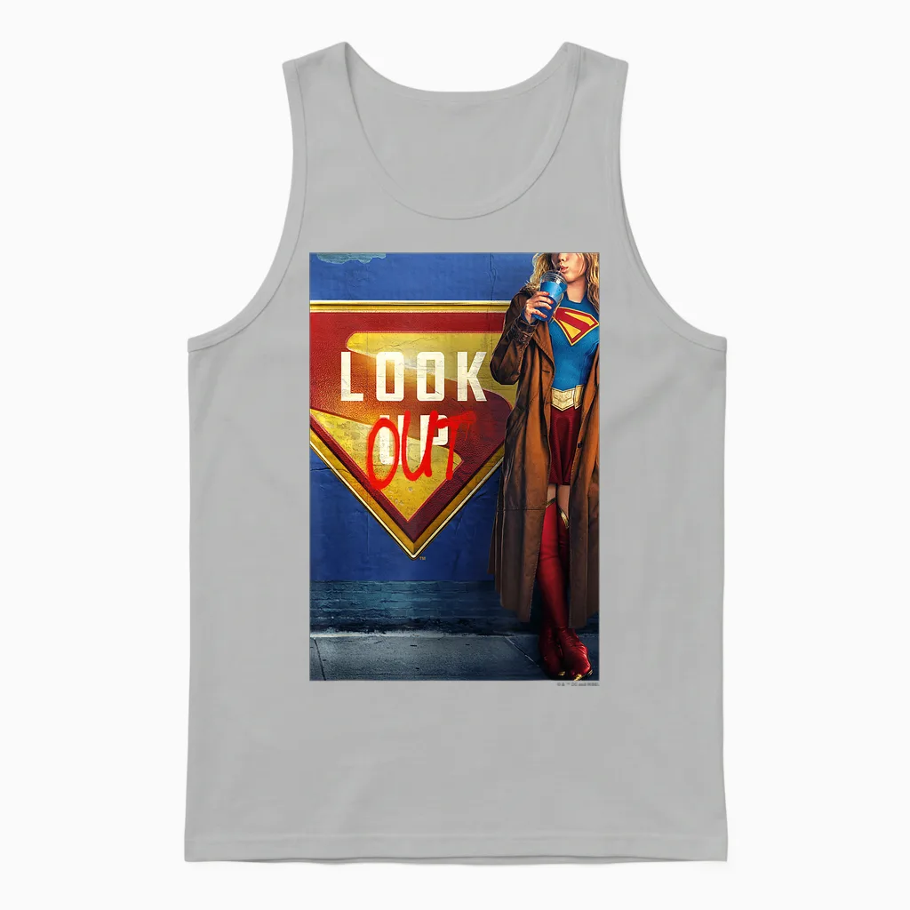 Supergirl 2026 Vertical Unisex Tank Top in Ash