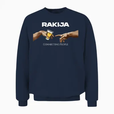 Rakija Connecting People Unisex Sweatshirt - Navy