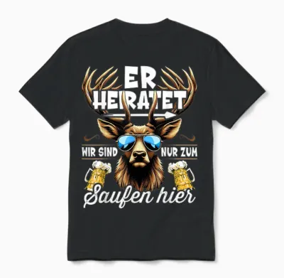 Junggesellenabschied Männer T-Shirt Polterabend Jga Männer Unisex T-Shirt - Black