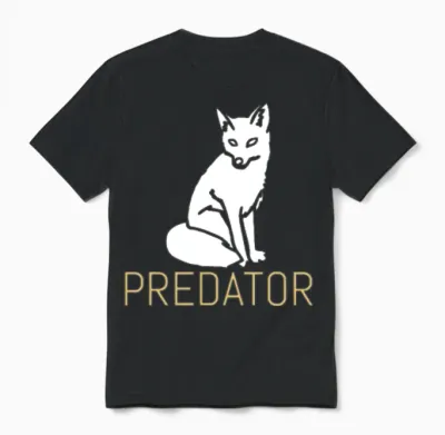 Predator Fox Unisex T-Shirt - Black