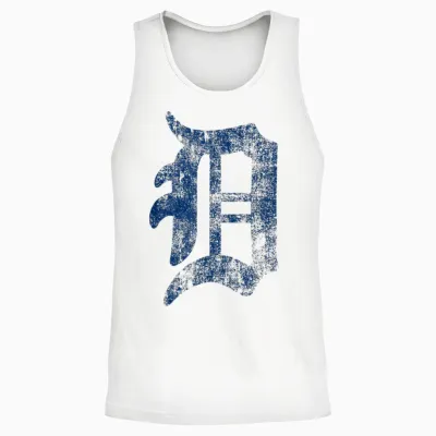 Retro Detroit Graphic D Throwback Design for Men Women Unisex Tank Top - White