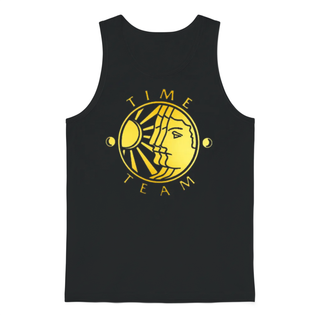 Time Team Unisex Tank Top - Black