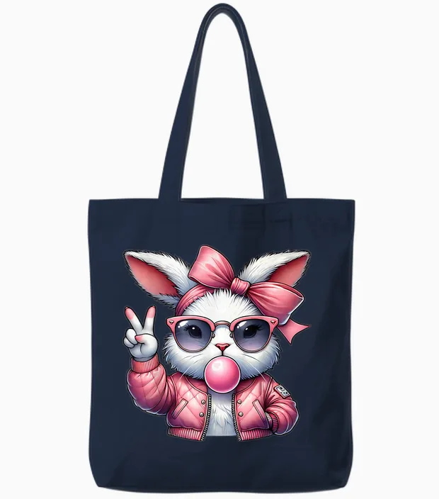 Süßes Bunny Kostüm Kaninchen Hase Ostern Tote Bags in Navy