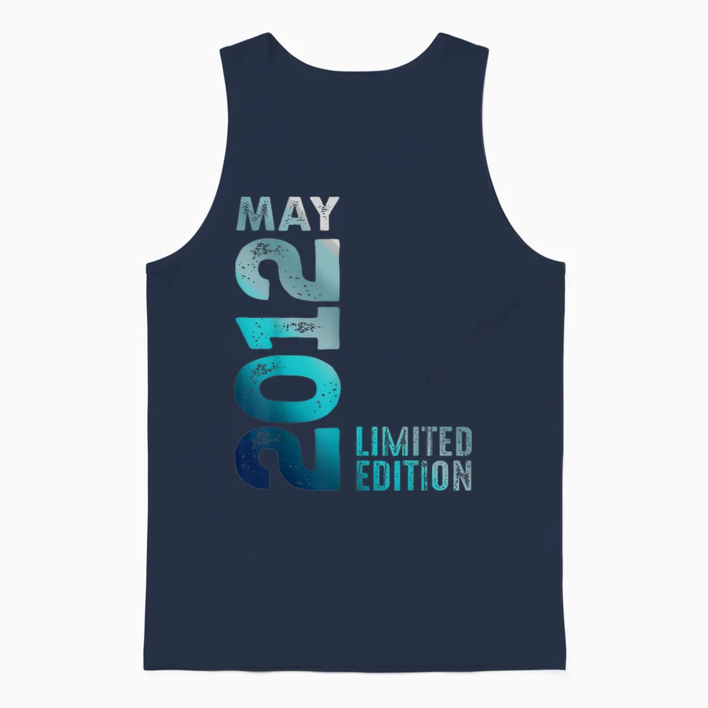 édition Limitée Mai 2012 Anniversaire Unisex Tank Top in Navy