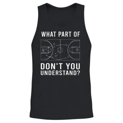 Funny Basketball Coach for Men Women Tactic Diagra Unisex Tank Top - Black