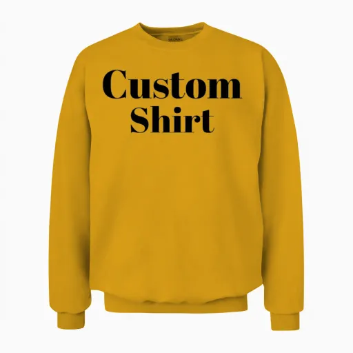 Custom Unisex Sweatshirt in Gold