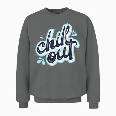 Chill Out Shadow Warrior Design Unisex Sweatshirt - Graphite Heather