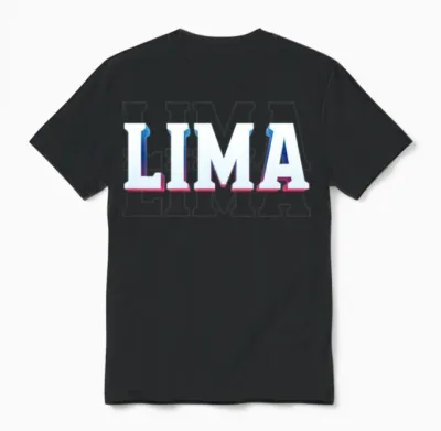 Retro - Lima Unisex T-Shirt - Black