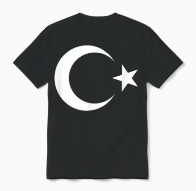 Turkey T-Shirt, Red, S Unisex T-Shirt - Black