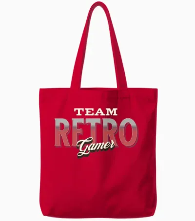 Team Retro Gamer Tote Bags - Red