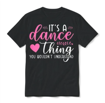 Funny Dance Quotes Unisex T-Shirt - Black